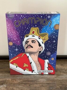 CHAMPION  FREDDIE MERCURY  500 PIECE JIGSAW 18X24 PUZZLE  NEW